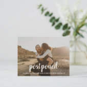 Moderne Skriptzeitverschiebung Postkarte (Stehend Vorderseite)