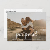 Moderne Skriptzeitverschiebung Postkarte (Vorne/Hinten)