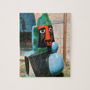 Moderne Skulptur Grand Bouddha in Biot Frankreich Puzzle