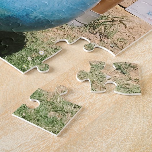 Moderne Skulptur Grand Bouddha in Biot Frankreich Puzzle (Seite)