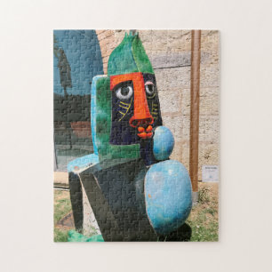 Moderne Skulptur Grand Bouddha in Biot Frankreich Puzzle