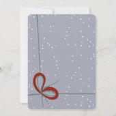 Moderne skurrile Weihnachtssocken-Illustration Einladung (Rückseite)