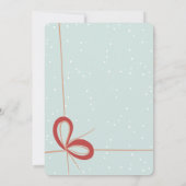 Moderne skurrile Weihnachtssocken-Illustration Einladung (Rückseite)