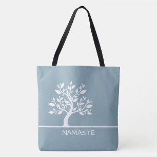 Moderne Sky Blue Elegante Klassische Tree YOGA Tra Tasche