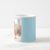 Moderne Sky Blue individuell anpassbare Tasse (Mittel)
