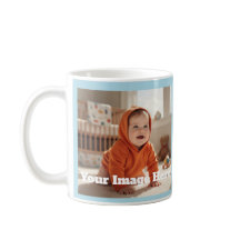 Moderne Sky Blue individuell anpassbare Tasse
