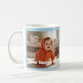 Moderne Sky Blue individuell anpassbare Tasse