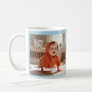 Moderne Sky Blue individuell anpassbare Tasse