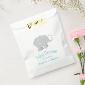 Moderne Sky Blue und Graue Elephant Boy Baby Dusch Geschenktütchen (Versiegelt)