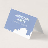 Moderne Skyline geklappt Visitenkarten (Vorderseite)