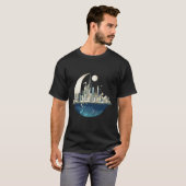 Moderne Skyline-Landschaft am Abend Entdeckung T-Shirt (Vorne ganz)