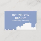 Moderne Skyline Visitenkarte (Vorderseite)