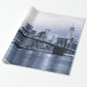 Moderne Skyline von New York City Geschenkpapier (Ungerollt)