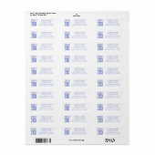 Moderne Sleek CLASS OF 20XX Royal Blue Abschluss (Vorne)