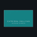 Moderne Sleek Elegante Aquamarine Visitenkarte<br><div class="desc">Moderne Sleek Elegant Aquamarin Business Card Sleek,  moderne und elegante Visitenkarte für Innenarchitekten,  Hochzeitsplaner oder andere Beruf.</div>