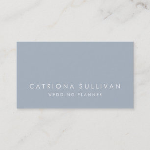 Moderne Sleek Elegante Dusty Blue Business Card Visitenkarte