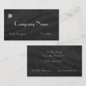 Moderne Sleek-Imitate Diamond auf schwarzem Velvet Visitenkarte (Vorne/Hinten)