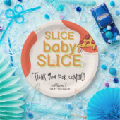 Moderne Slice Baby Slice Pizza Baby Dusche Pappteller (Party)