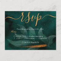 moderne Smaragdgrün und Blätter UAWG