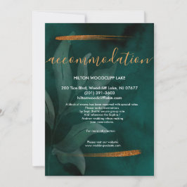 moderne smaragdgrün und leere Unterkunft Unterkunf Einladung