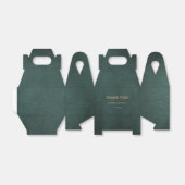 Moderne Smaragdgrüne Schwarze Hochzeit Geschenkschachtel (Ungefaltet)