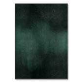 Moderne Smaragdgrüne Schwarze Hochzeit Tischnummer (Rückseite)