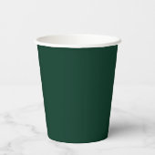 Moderne Smarald Green und Gold Chic Wedding Pappbecher (Rückseite)