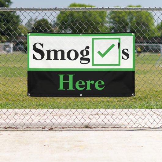 Moderne Smog-Karo Banner (Insitu)