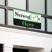 Moderne Smog-Karo Banner (Äußeres Gebäude)