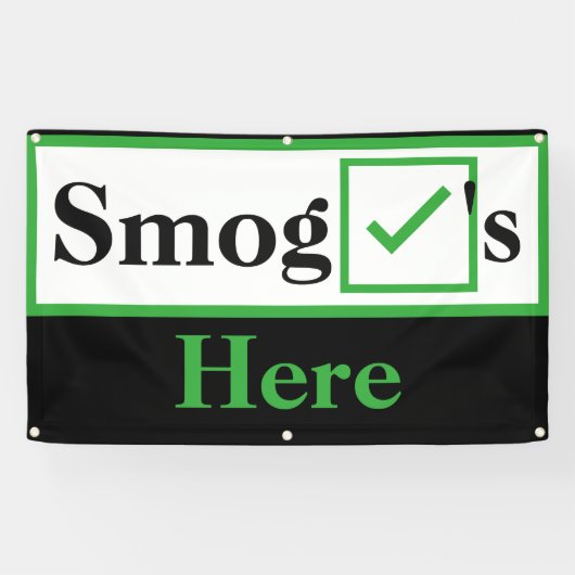 Moderne Smog-Karo Banner (Horizontal)