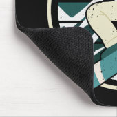 Moderne Snowboard-Grafik Mousepad (Ecke)