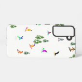 Moderne Snowboarding-Illustration Samsung Galaxy Hülle (Rückseite (Horizontal))