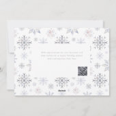 Moderne Snowflake Frohe Festtage Business Feiertagskarte (Rückseite)