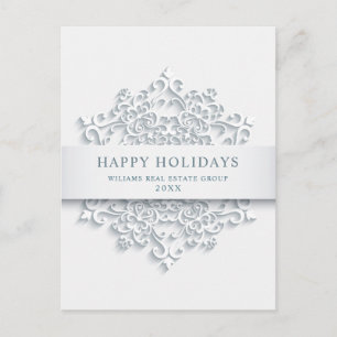 Moderne Snowflake Weihnachten Firmengrüße