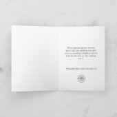 Moderne Snowflake Weihnachten Firmengrüße (Innenseite)