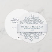 Moderne Snowflake Weihnachten Firmengrüße (Vorne/Hinten)