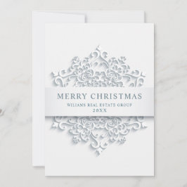 Moderne Snowflake Weihnachten Firmengrüße