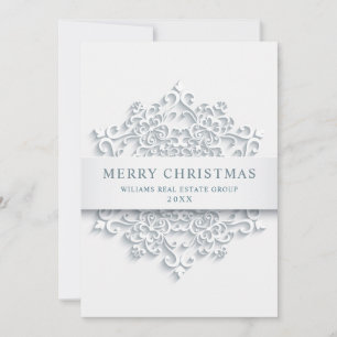 Moderne Snowflake Weihnachten Firmengrüße