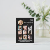Moderne Social-Media-Karte mit QR-Code Visitenkarte (Stehend Vorderseite)
