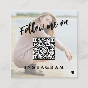 Moderne Social Media QR CODE kundenspezifisches Fo Quadratische Visitenkarte