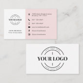 Moderne Social-Media-Symbole für benutzerdefiniert Visitenkarte (Vorne/Hinten)