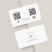 Moderne Social Media Verbinden Sie uns Schwarz-wei Visitenkarte