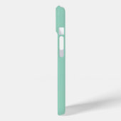 Moderne Soft Sage Mint Weiße Monogramm Name Case-Mate iPhone Hülle (Rückseite / Links)