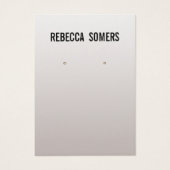 Moderne Soft Silver Earring Display Card (Vorderseite)