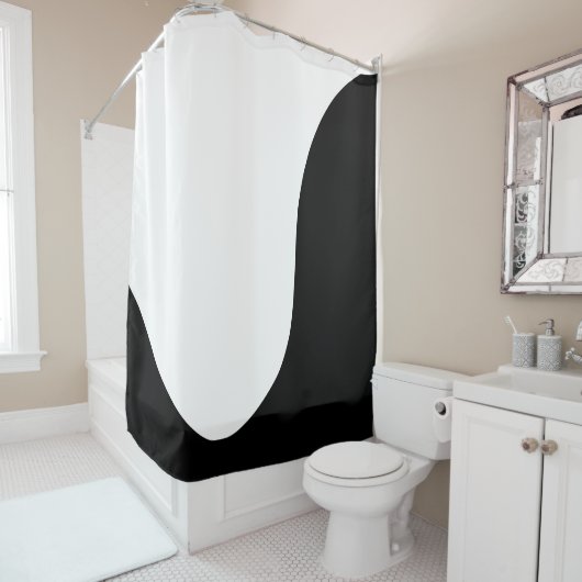 Moderne Soft Wave Duschvorhang (Beispiel)