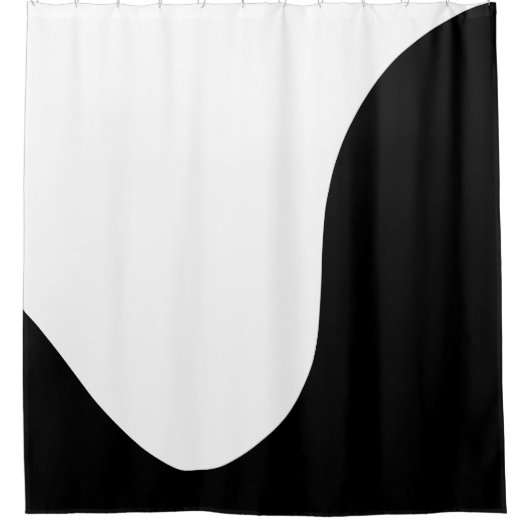 Moderne Soft Wave Duschvorhang (Vorderseite)