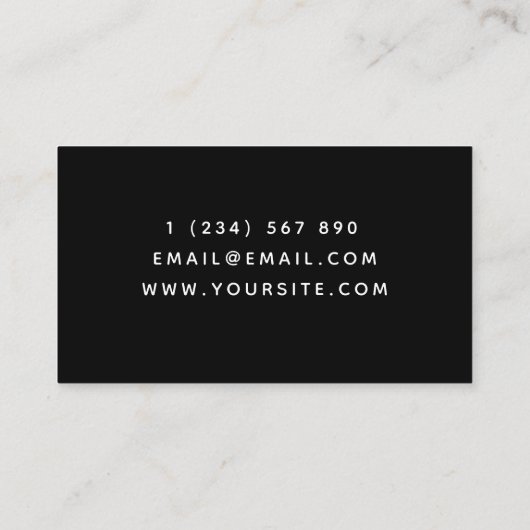 Moderne Software Developer Technology Minimalistis Visitenkarte (Rückseite)