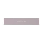 Moderne Solid Grayed Lavender Wedding Einladungsbanderole (Flach)