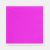 Moderne Solid Pink Magenta Papier Napkin Serviette (Vorderseite)
