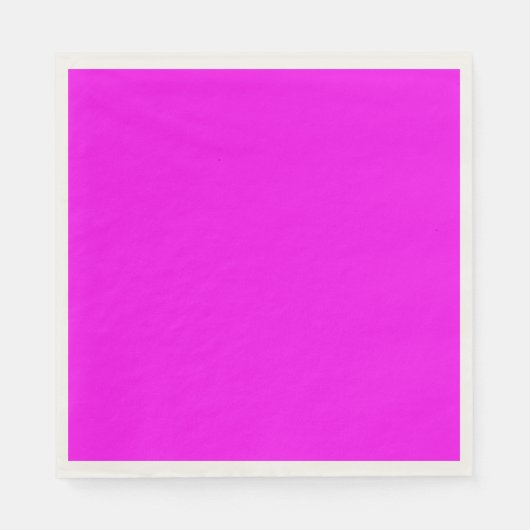 Moderne Solid Pink Magenta Papier Napkin Serviette (Vorderseite)